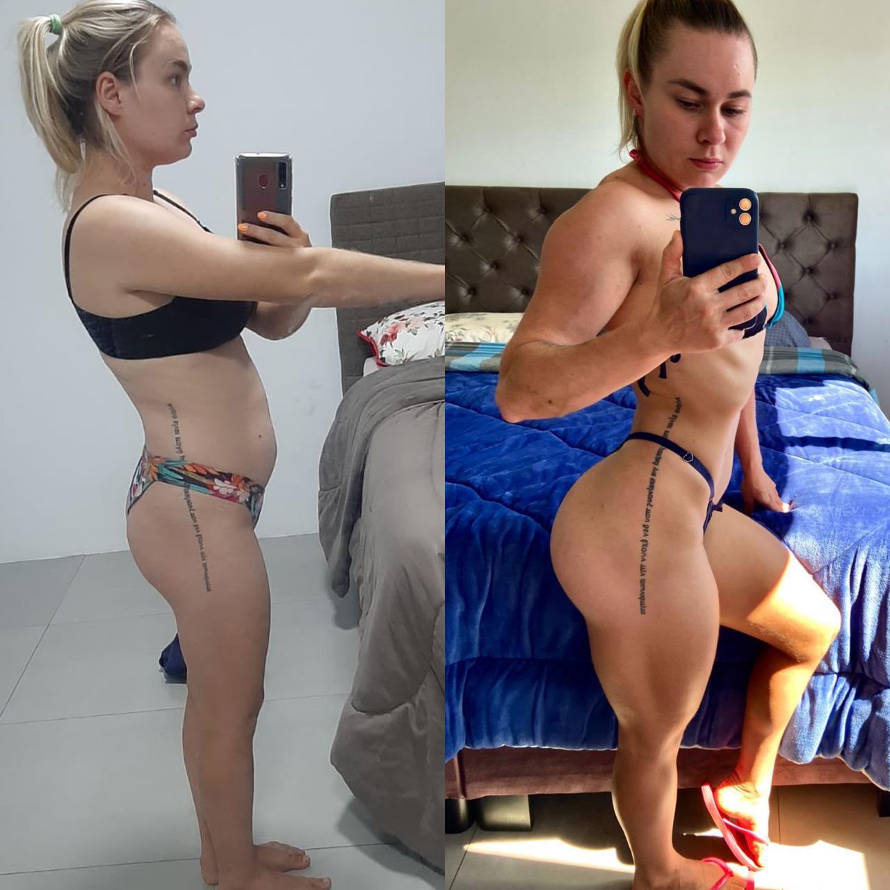 Transformação real 7: comparação antes e depois