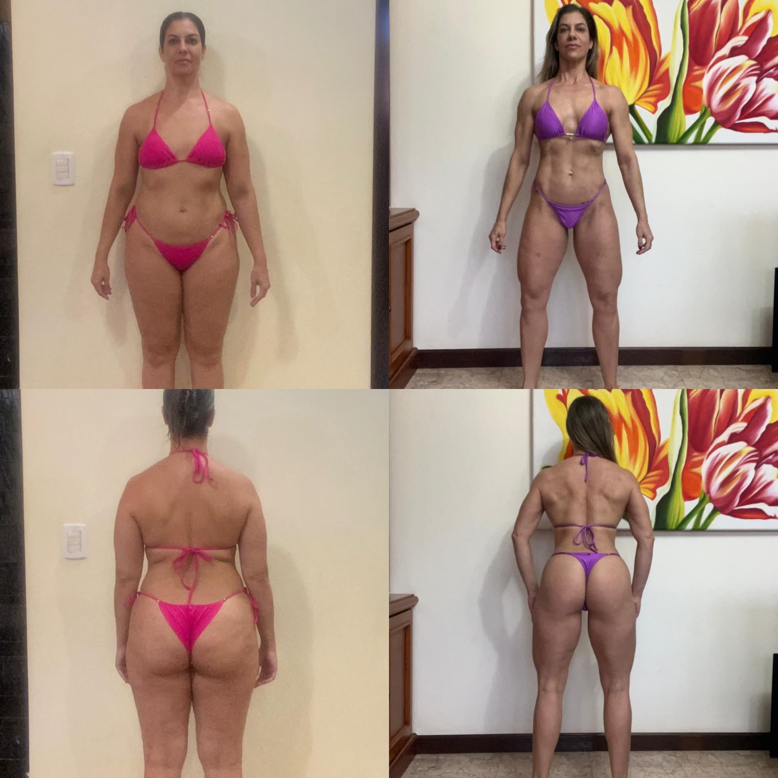 Transformação real 14: comparação antes e depois