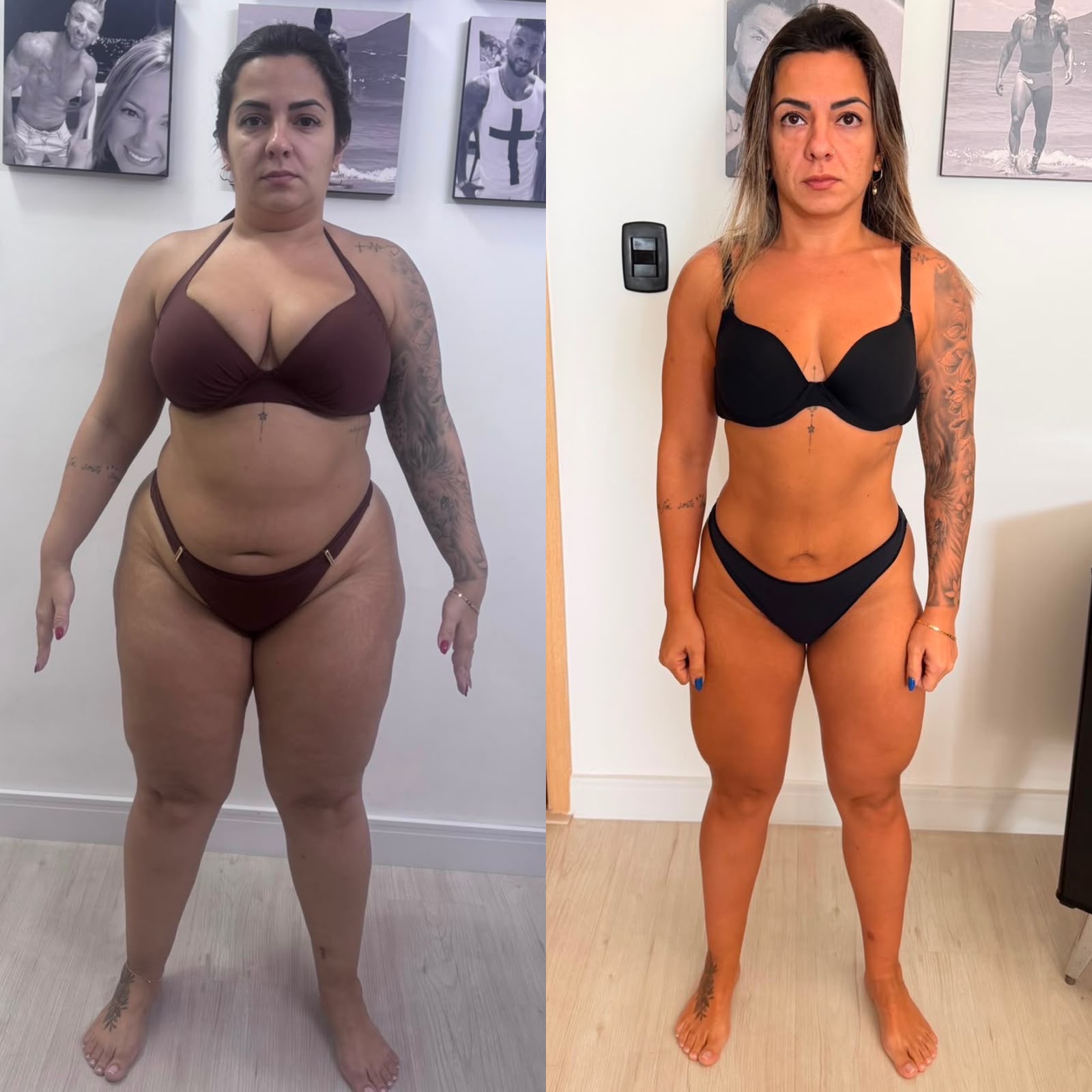 Transformação real 2: comparação antes e depois
