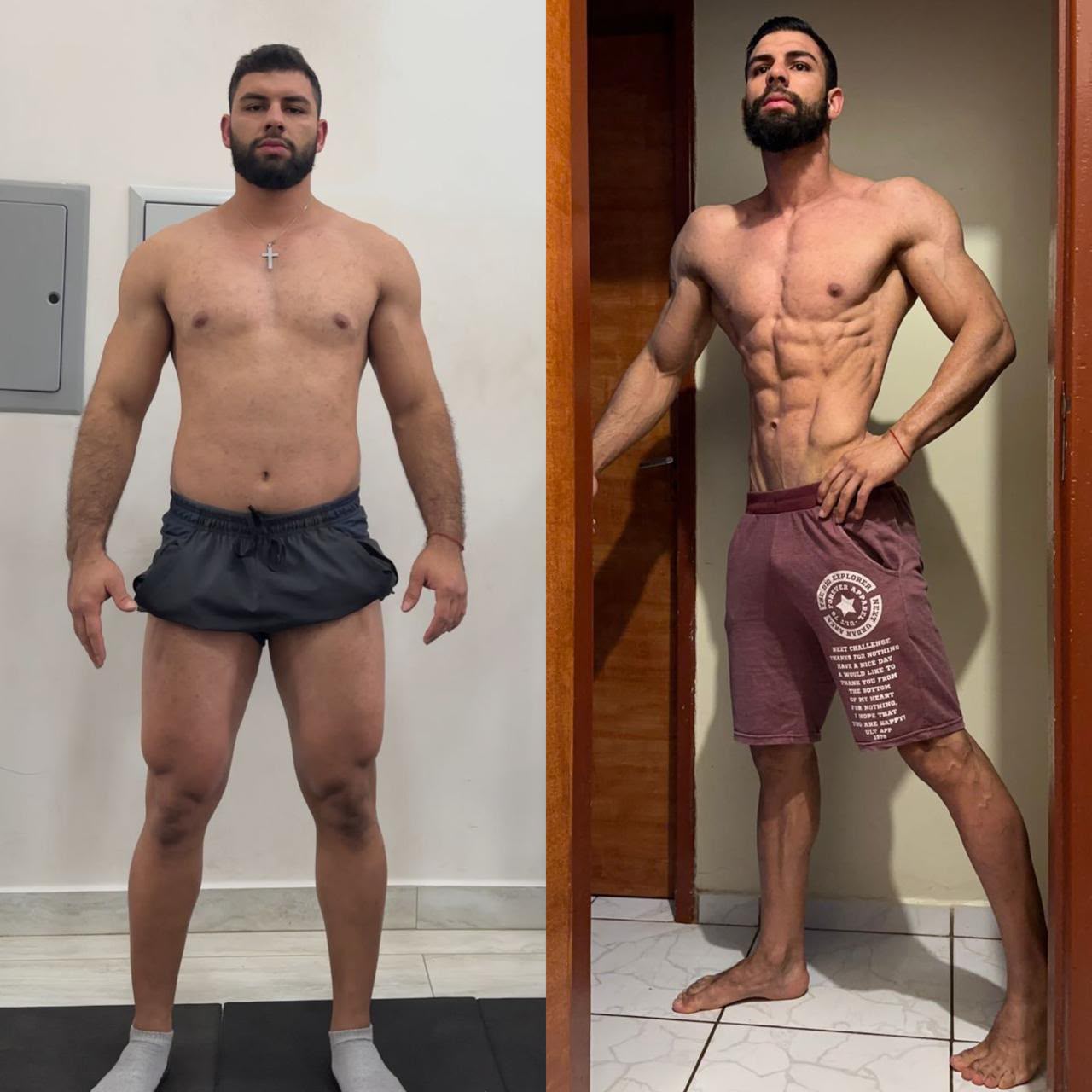 Transformação real 10: comparação antes e depois