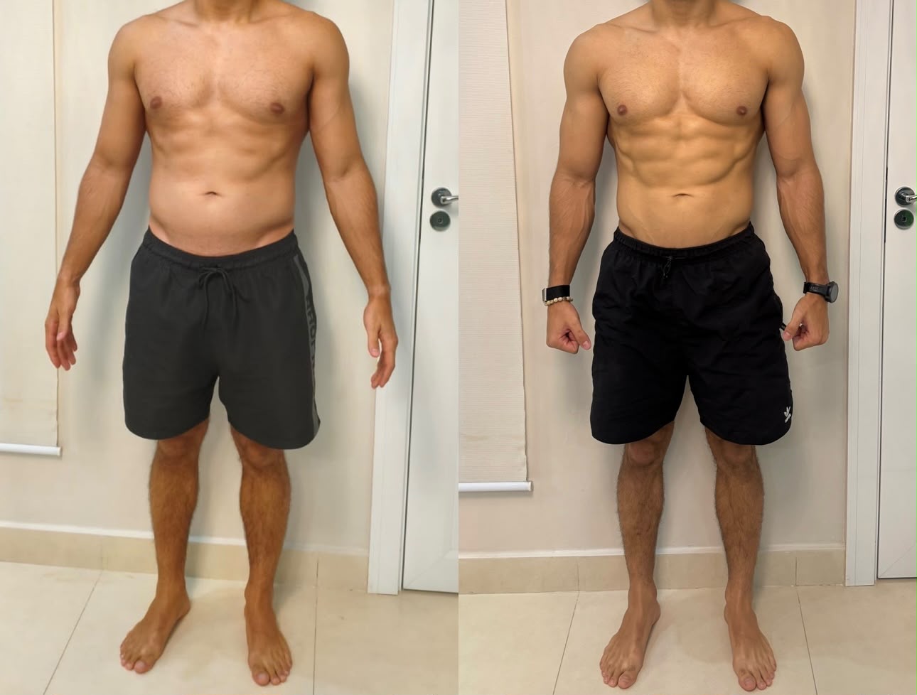 Transformação real 4: comparação antes e depois