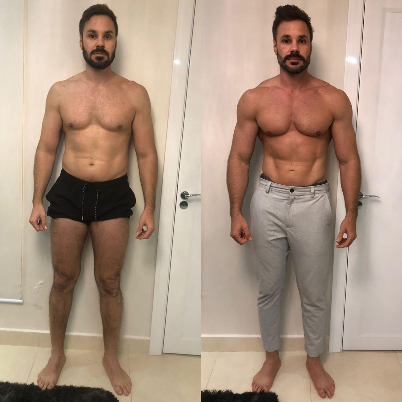 Transformação real 9: comparação antes e depois