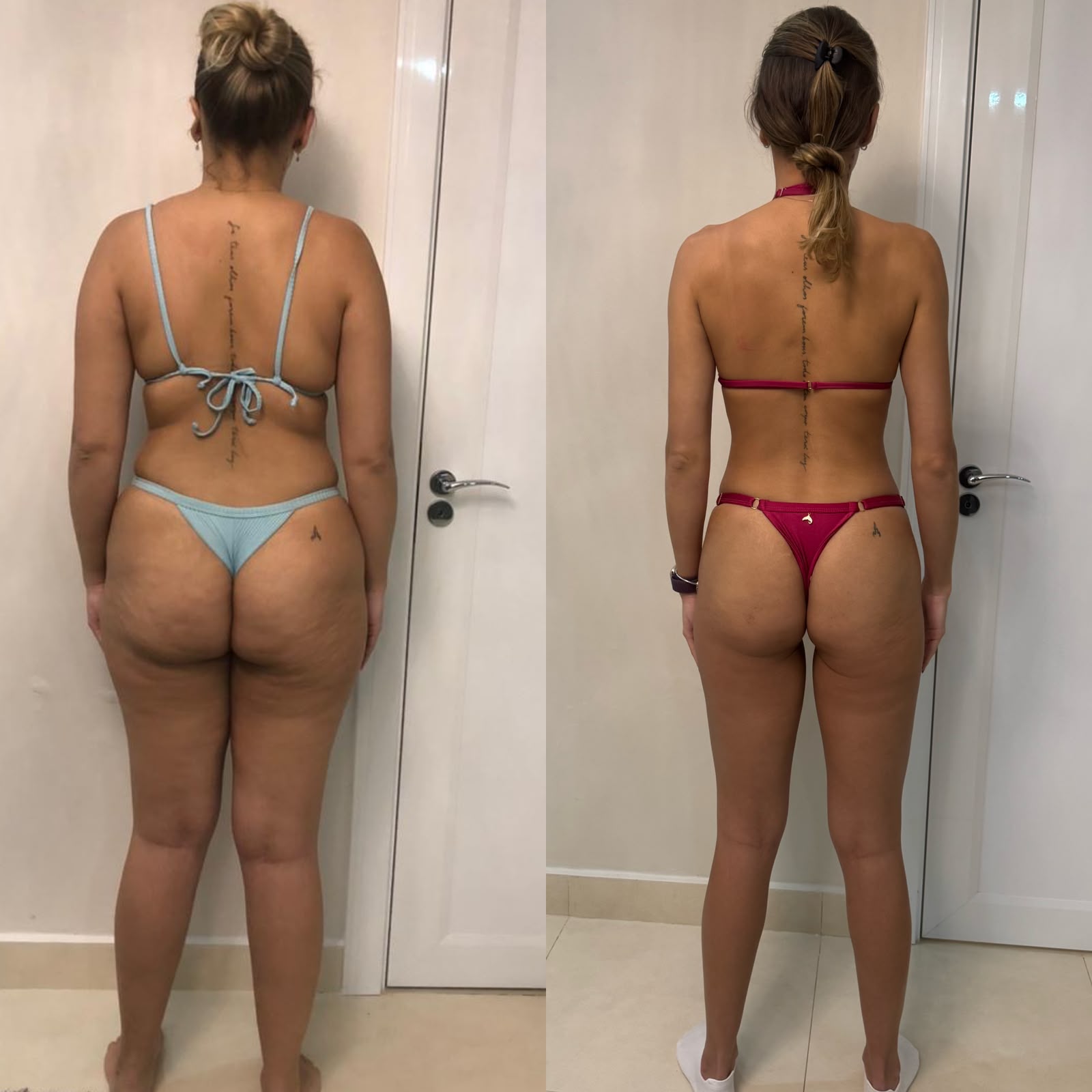 Transformação real 3: comparação antes e depois